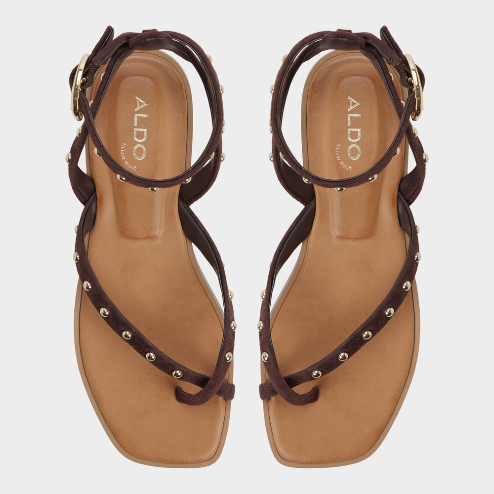 Aldo Daressi in Dark Brown - Flat sandal