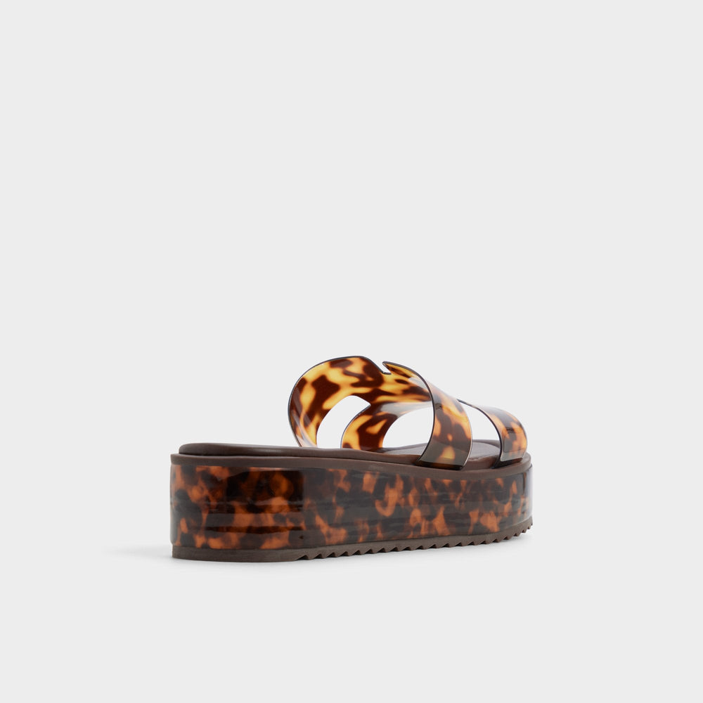 Aldo Anayelie in Open Brown - Slide sandal, Platform