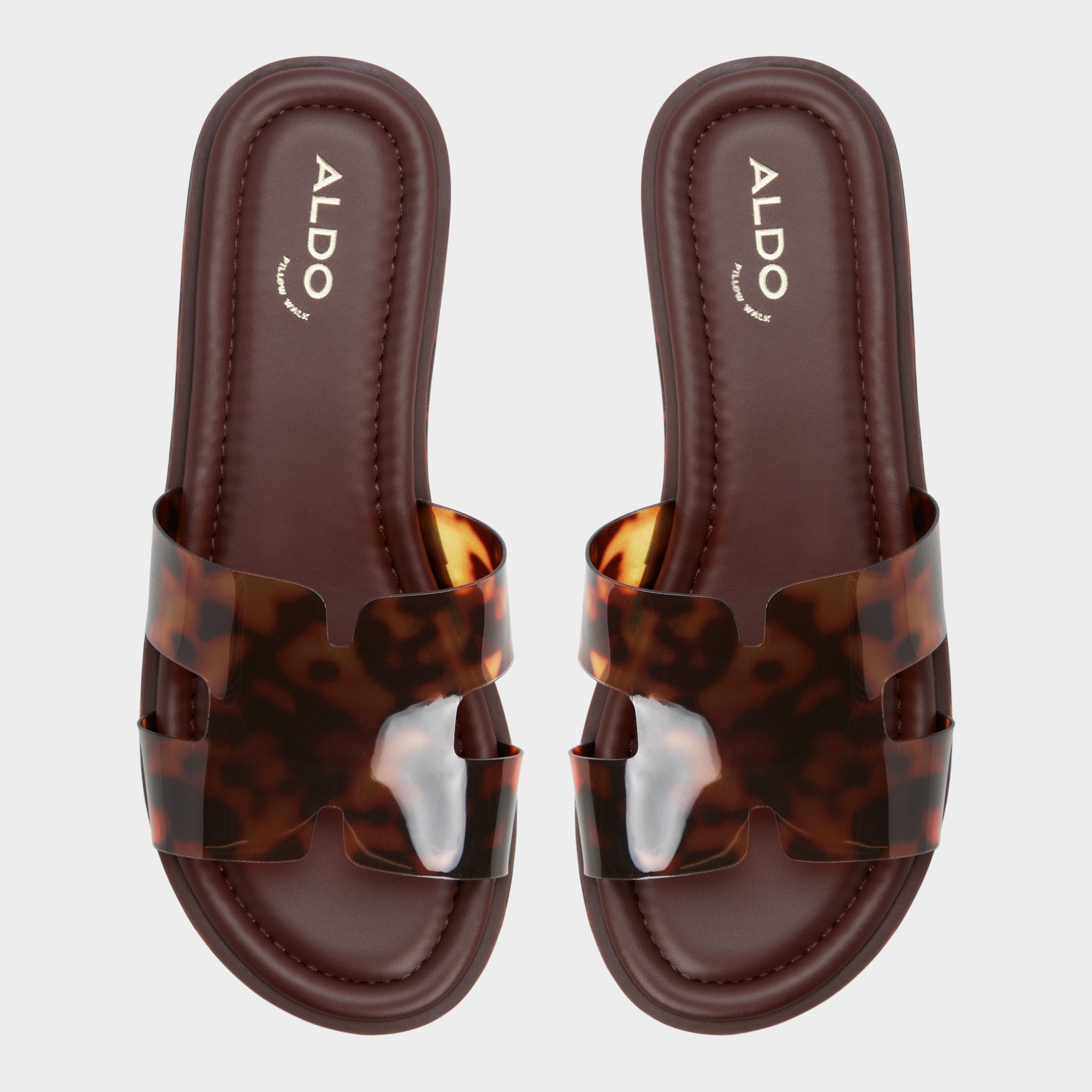 Aldo Anayelie in Open Brown - Slide sandal, Platform