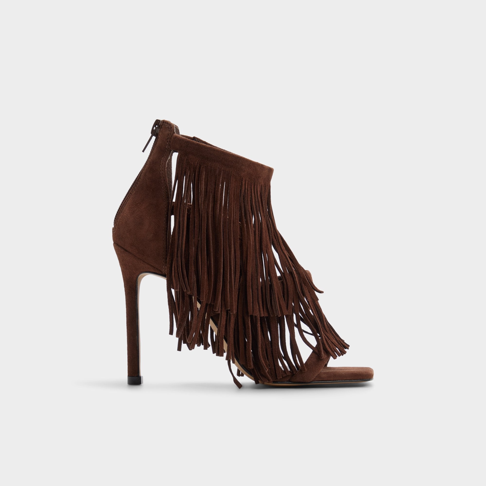 Aldo Nahana in Dark Brown - Strappy heeled sandal, Stiletto heel