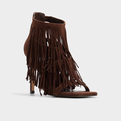 Aldo Nahana in Dark Brown - Strappy heeled sandal, Stiletto heel