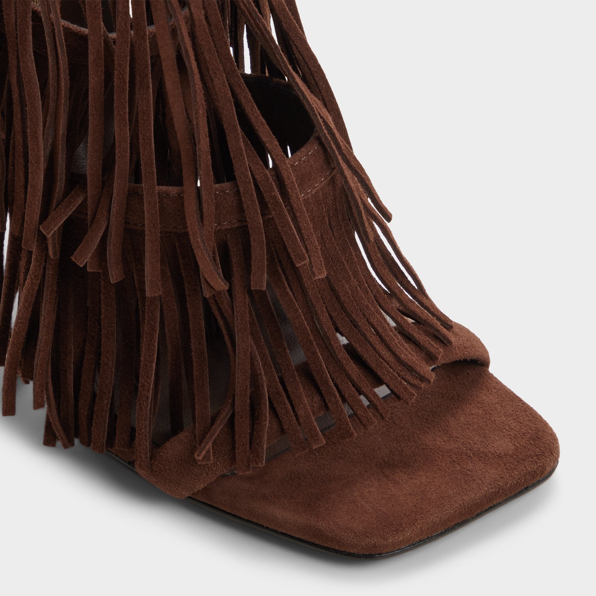 Aldo Nahana in Dark Brown - Strappy heeled sandal, Stiletto heel