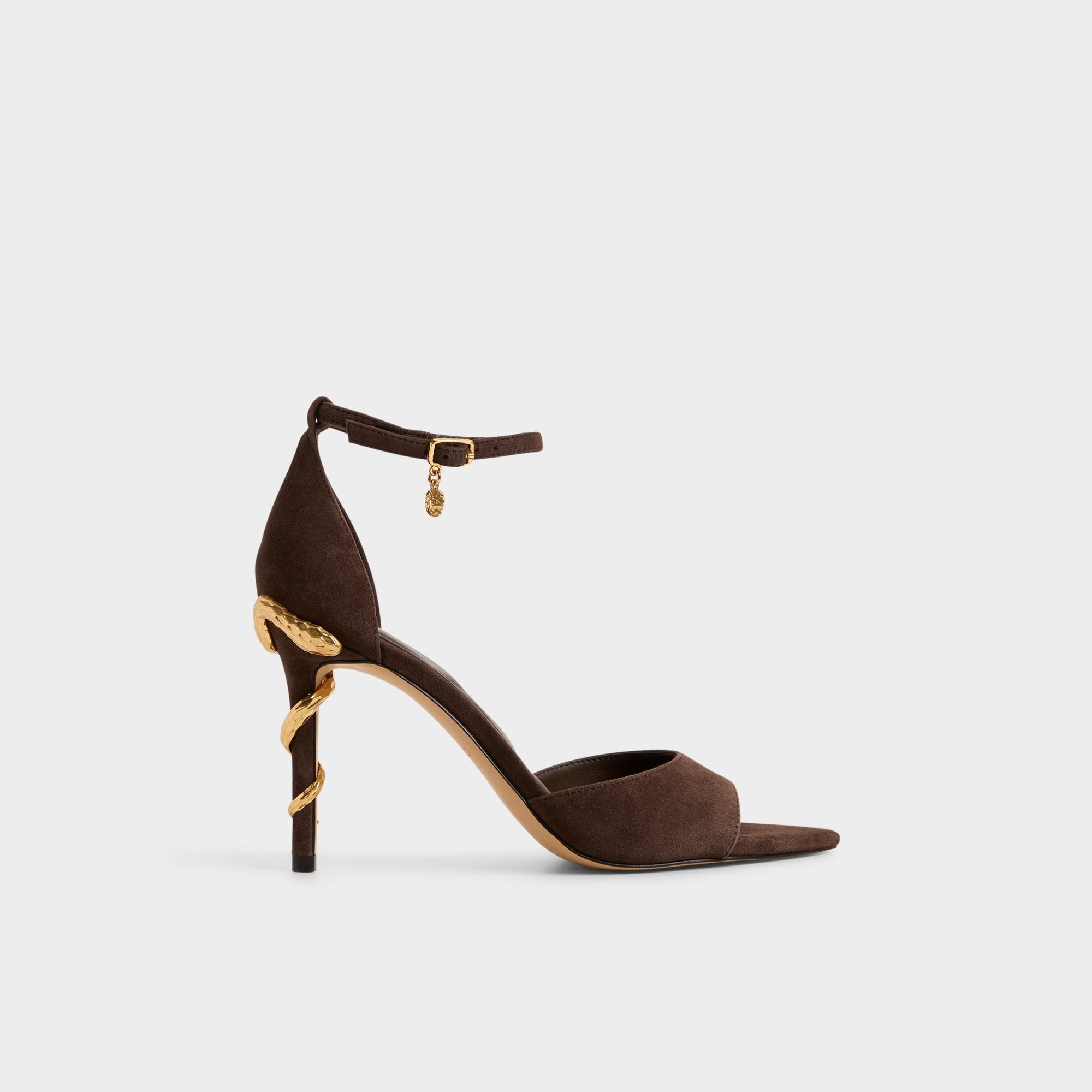 Aldo Medeza in Dark Brown - Strappy heeled sandal