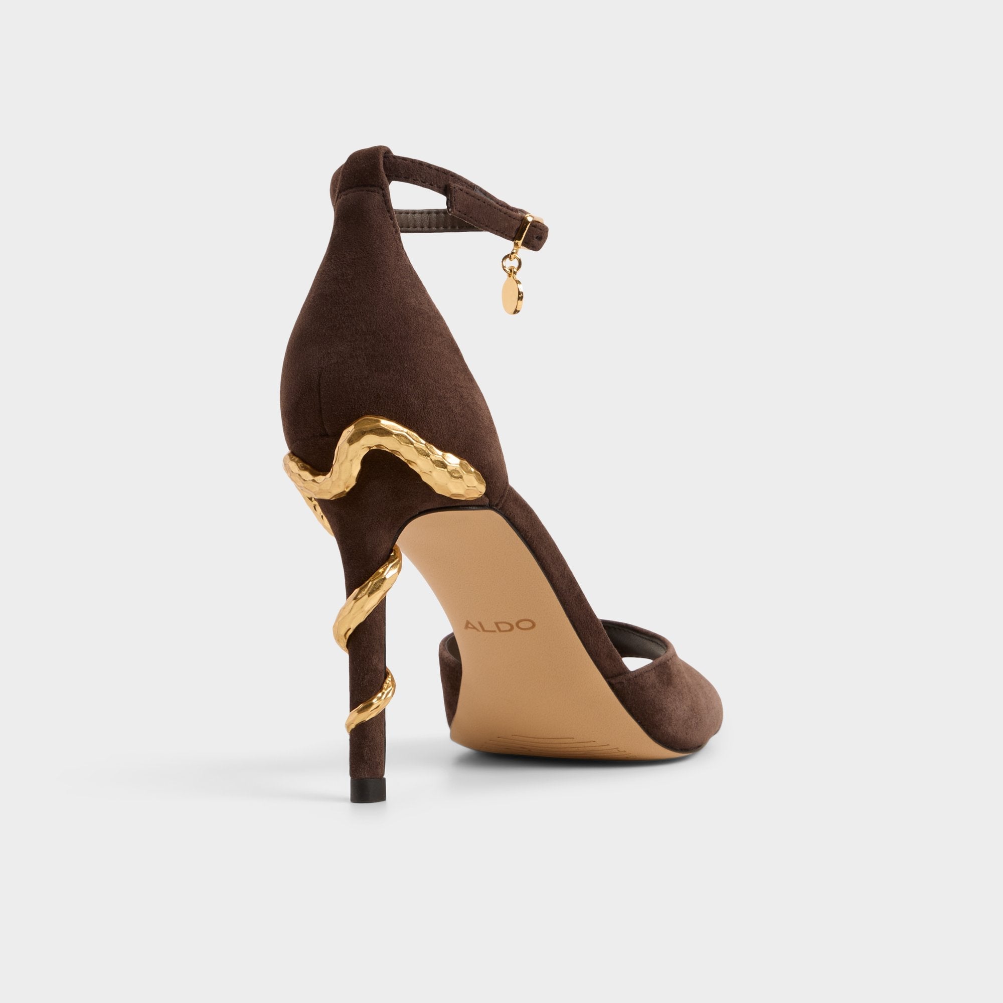 Aldo Medeza in Dark Brown - Strappy heeled sandal