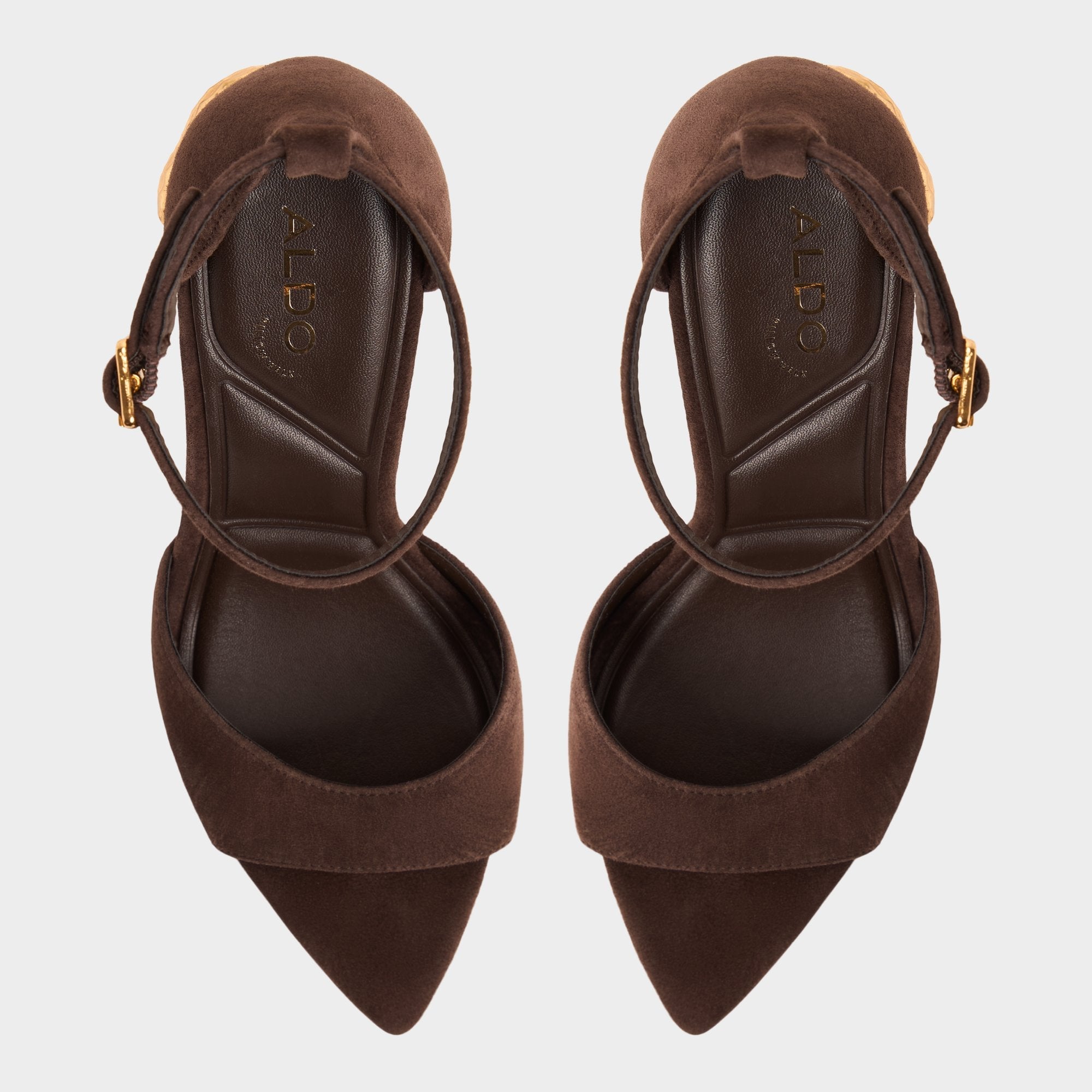 Aldo Medeza in Dark Brown - Strappy heeled sandal