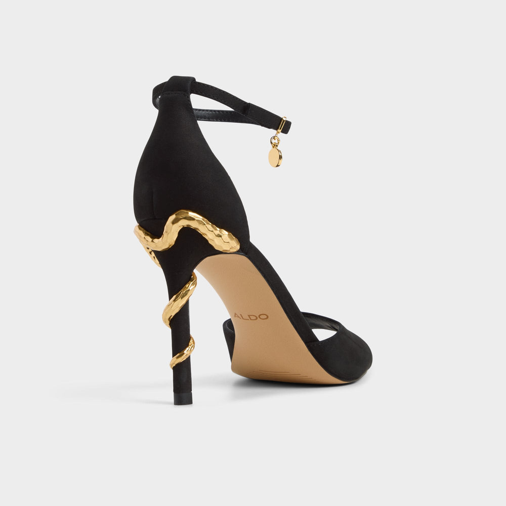Aldo Medeza in Black - Strappy heeled sandal