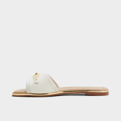 Aldo Alamassi Open White Women's Flats - Slide sandal