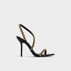 Aldo Attey in Black - Strappy heeled sandal, Stiletto heel