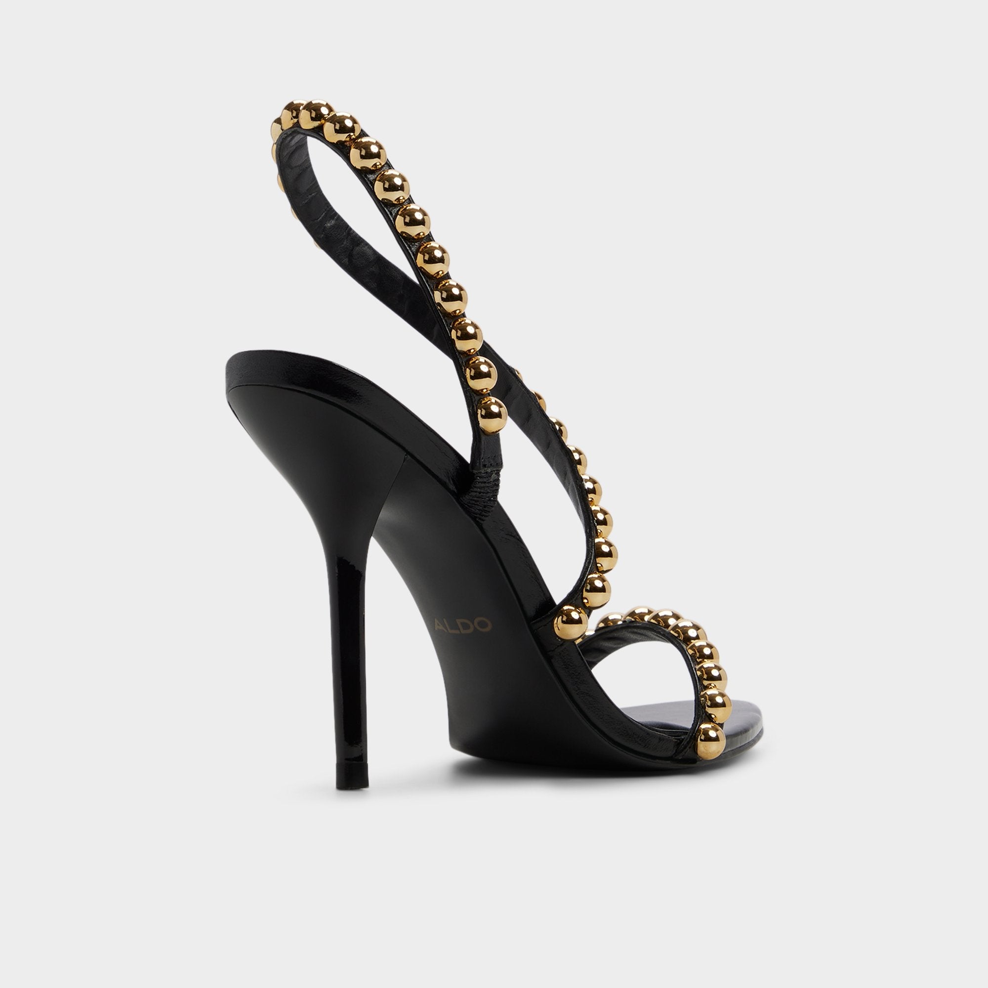 Aldo Attey in Black - Strappy heeled sandal, Stiletto heel