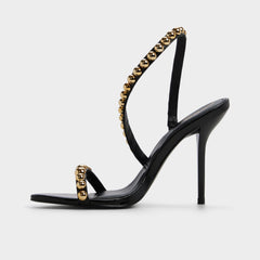 Aldo Attey in Black - Strappy heeled sandal, Stiletto heel