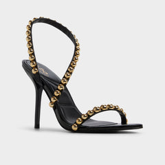 Aldo Attey in Black - Strappy heeled sandal, Stiletto heel