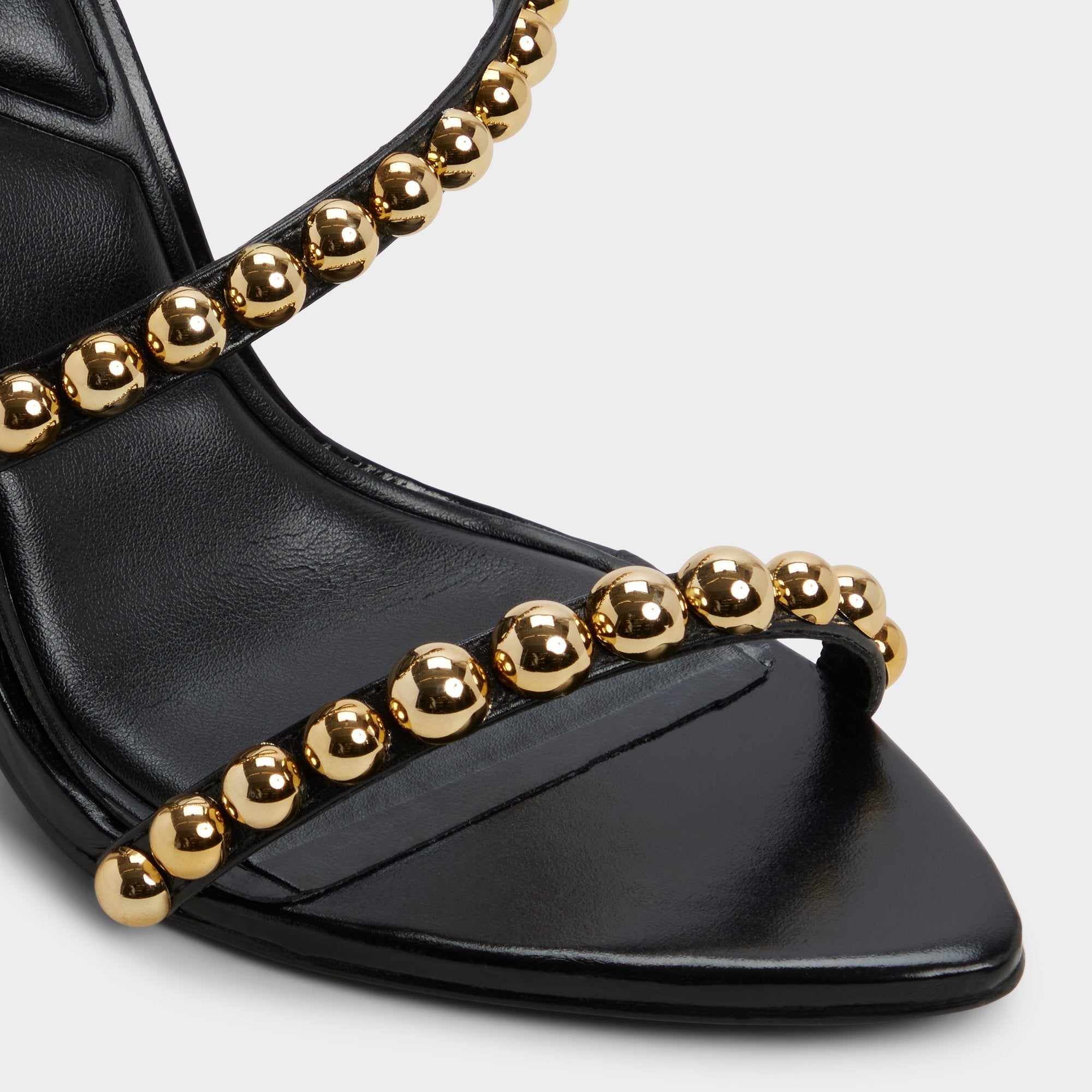 Aldo Attey in Black - Strappy heeled sandal, Stiletto heel