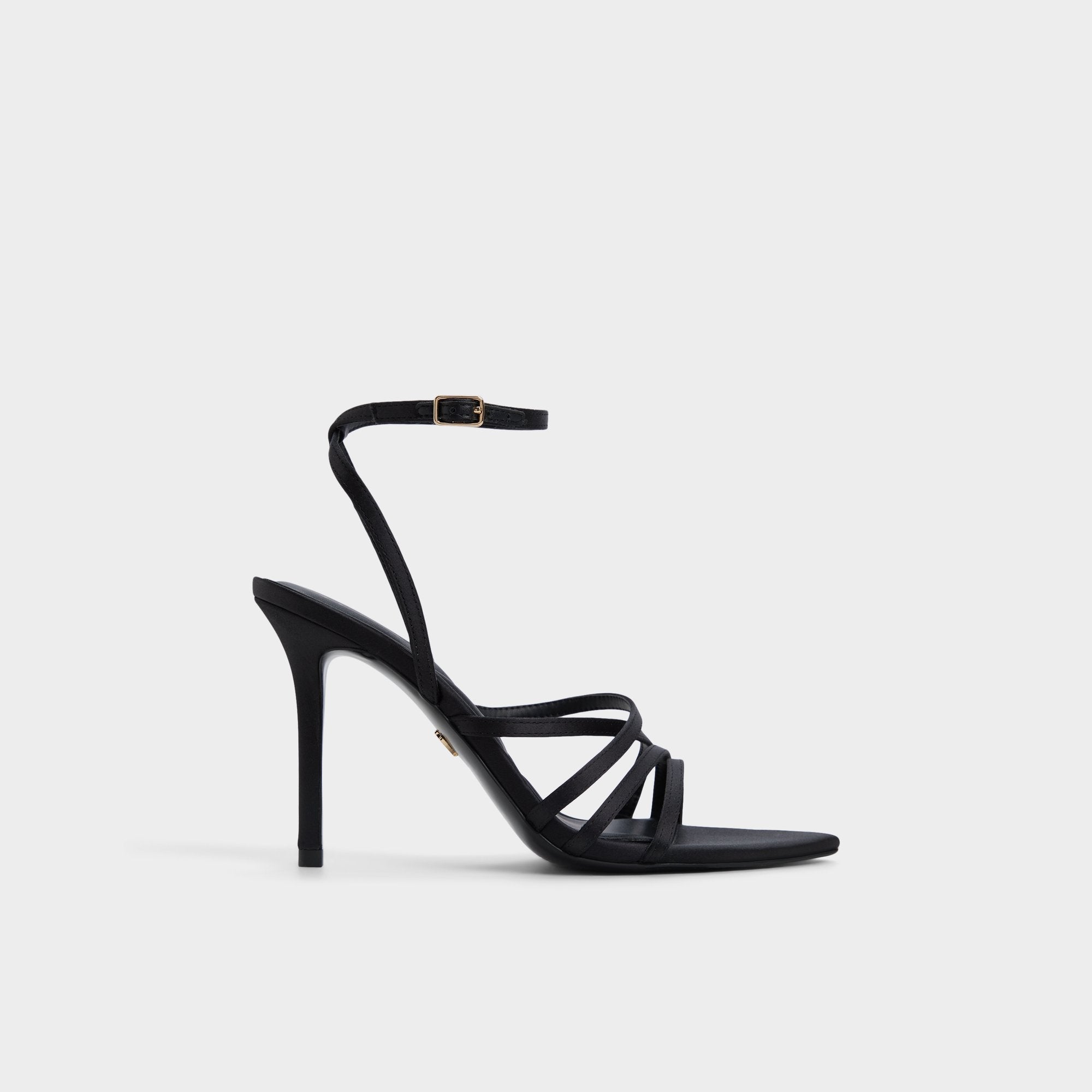 Aldo Solania Black Women's Strappy sandals - Strappy heeled sandal, Stiletto heel