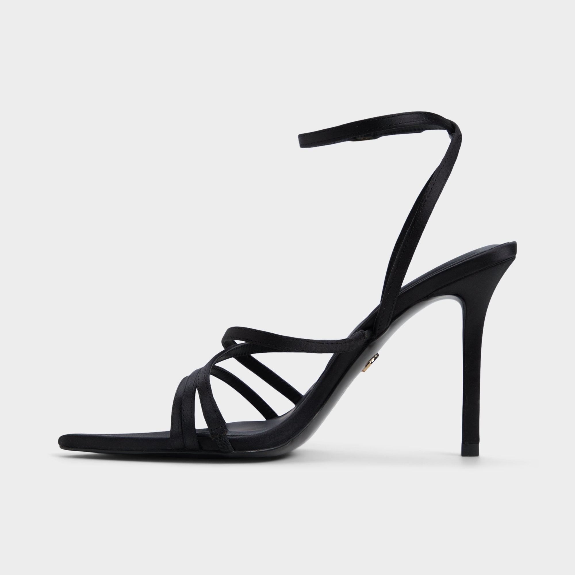 Aldo Solania Black Women's Strappy sandals - Strappy heeled sandal, Stiletto heel