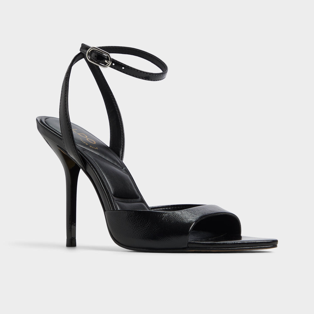 Aldo Forevermore Black Women's Strappy sandals - Strappy heeled sandal, Stiletto heel