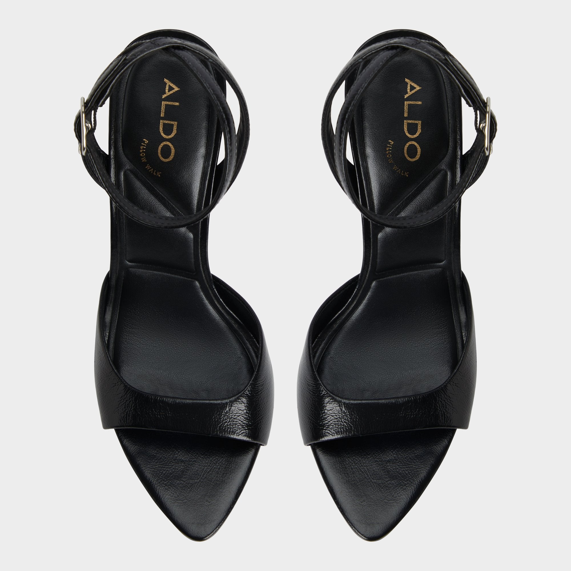 Aldo Forevermore Black Women's Strappy sandals - Strappy heeled sandal, Stiletto heel
