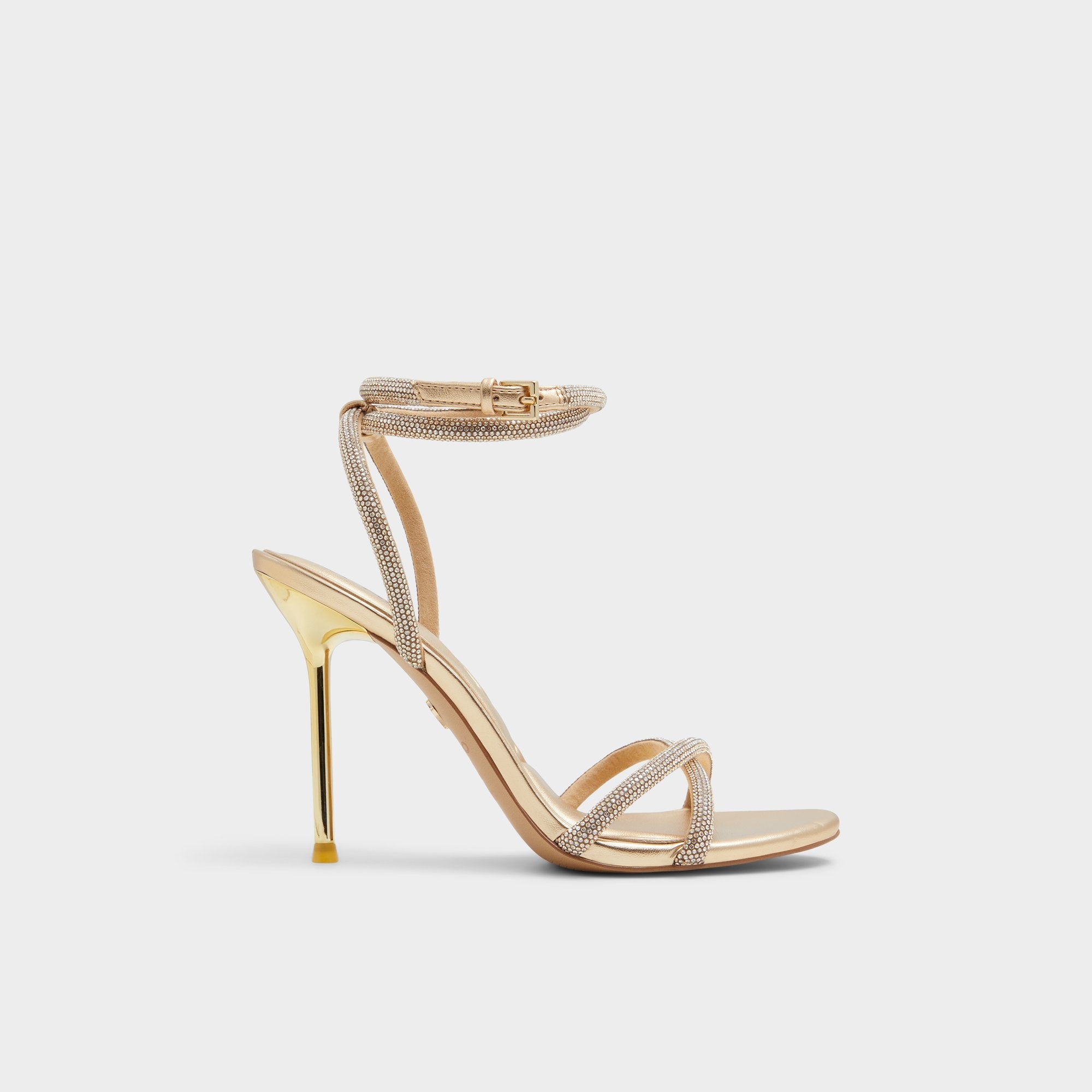 Aldo Manaelden Gold Women's Heeled sandals - Strappy heeled sandal, Stiletto heel