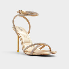 Aldo Manaelden Gold Women's Heeled sandals - Strappy heeled sandal, Stiletto heel