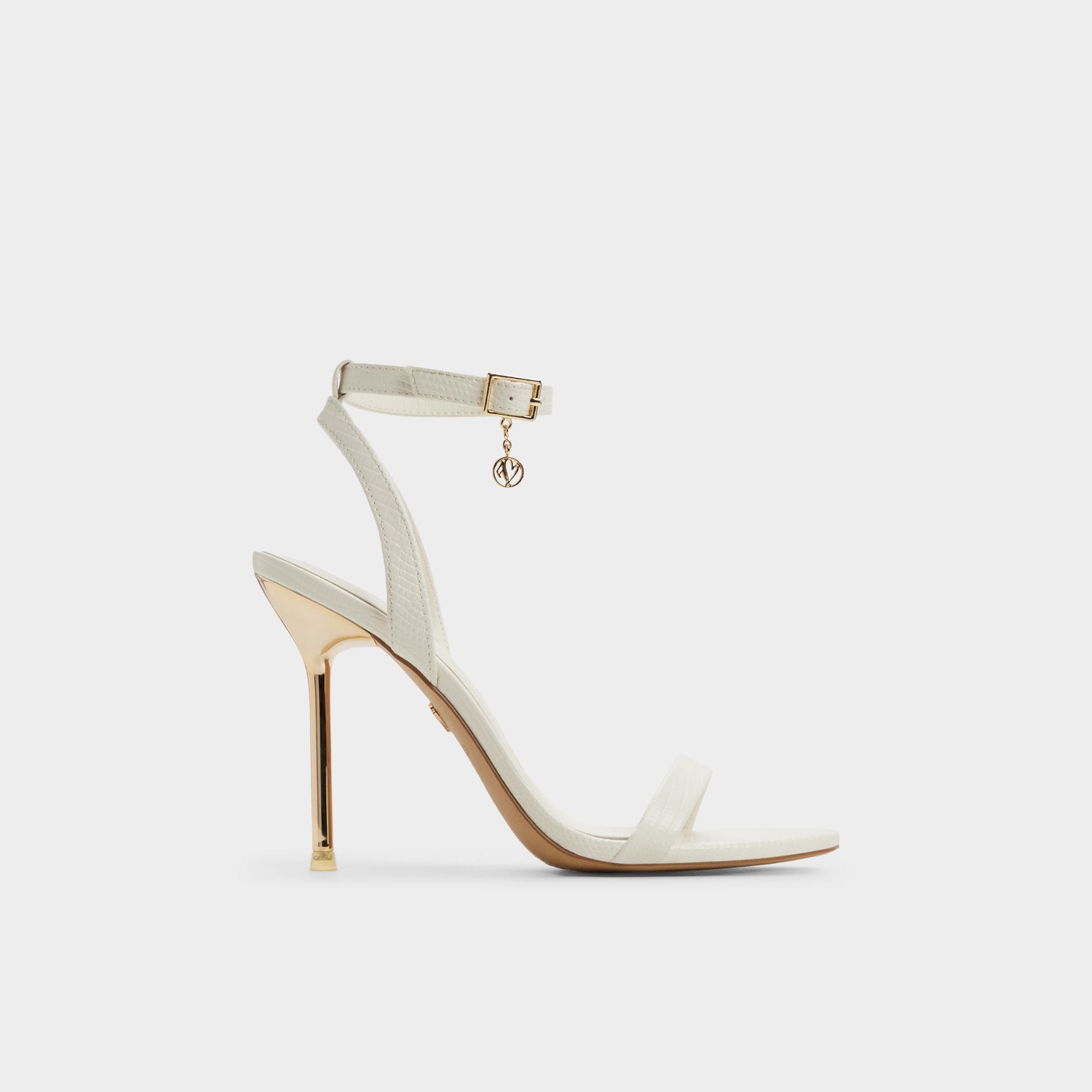 Aldo Maristou White Women's Strappy sandals - Heeled sandal, Stiletto heel