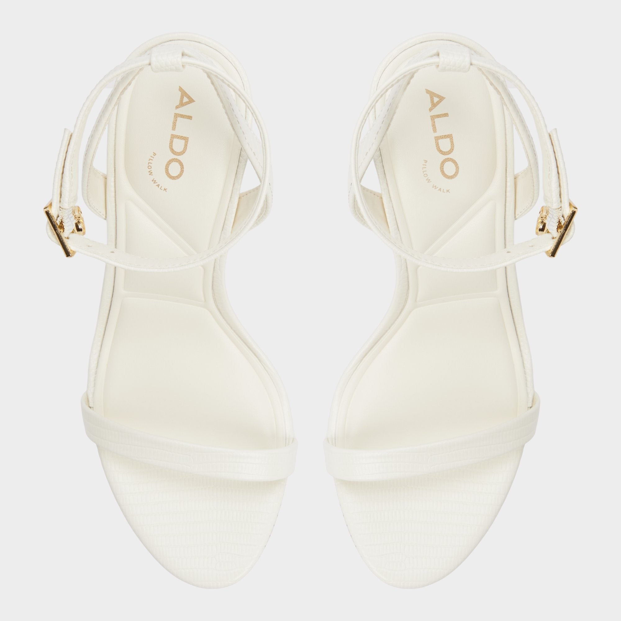 Aldo Maristou White Women's Strappy sandals - Heeled sandal, Stiletto heel