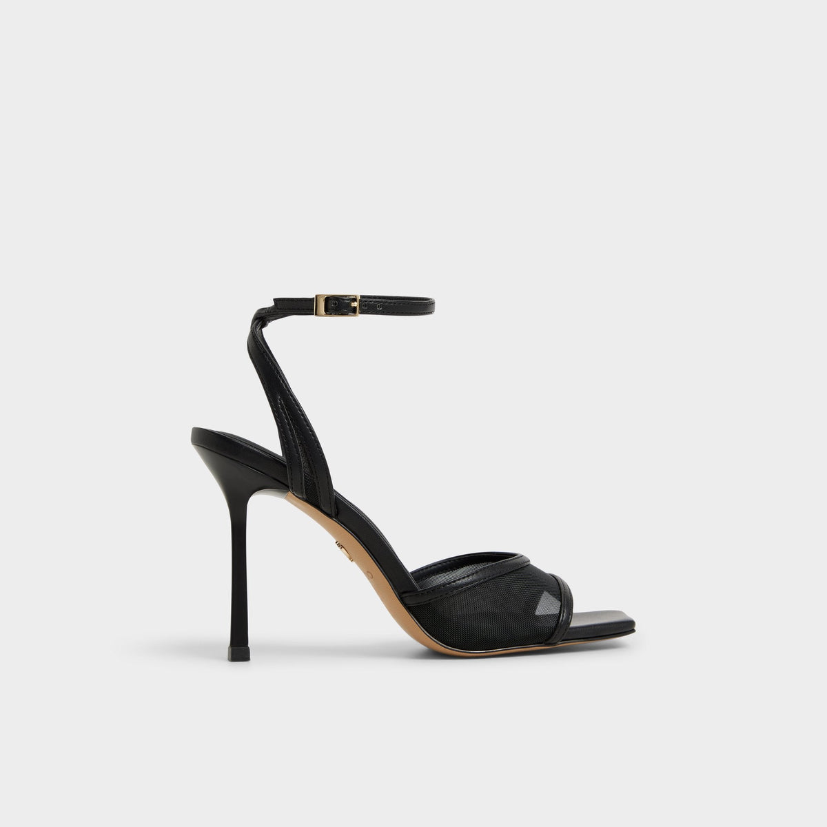 Aldo Sharra in Black 14119591 - Strappy heeled sandal, Stiletto heel