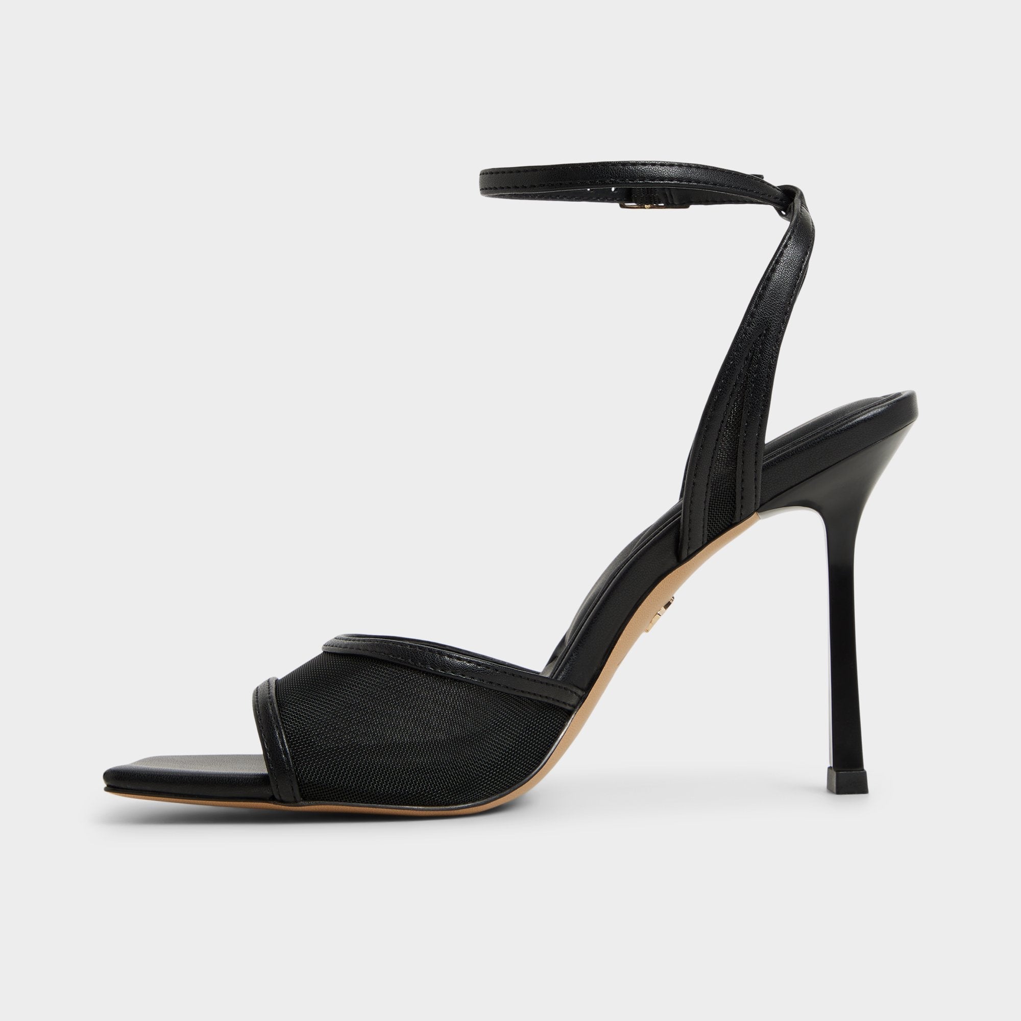 Aldo Sharra in Black 14119591 - Strappy heeled sandal, Stiletto heel