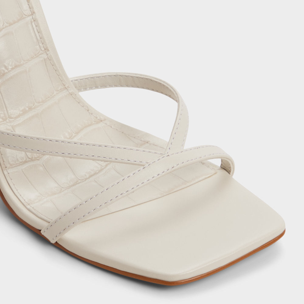 Aldo Beachglass in White Bone - Strappy heeled sandal