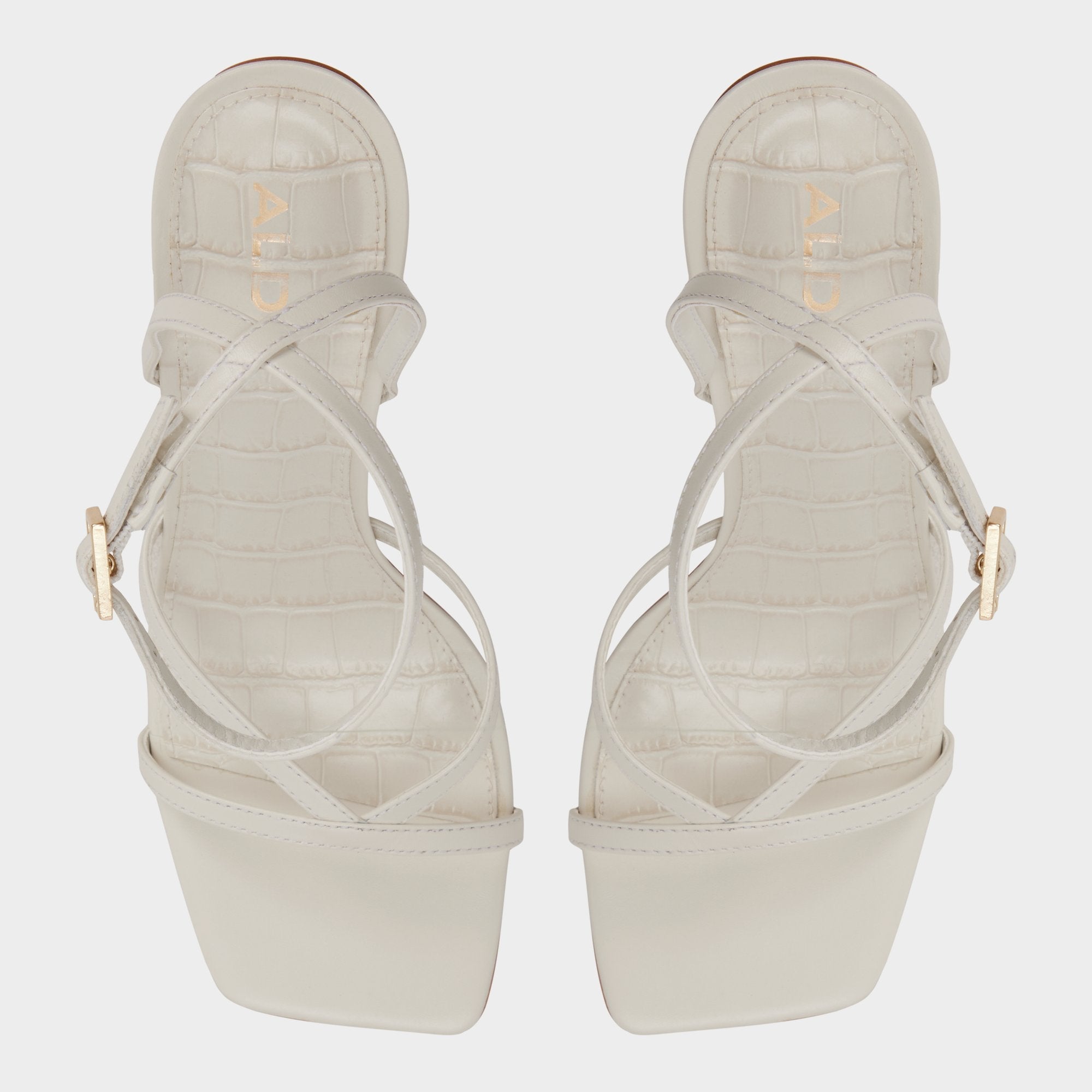 Aldo Beachglass in White Bone - Strappy heeled sandal