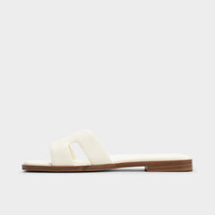 Aldo Itsandal White Women's Flats - Slide sandal