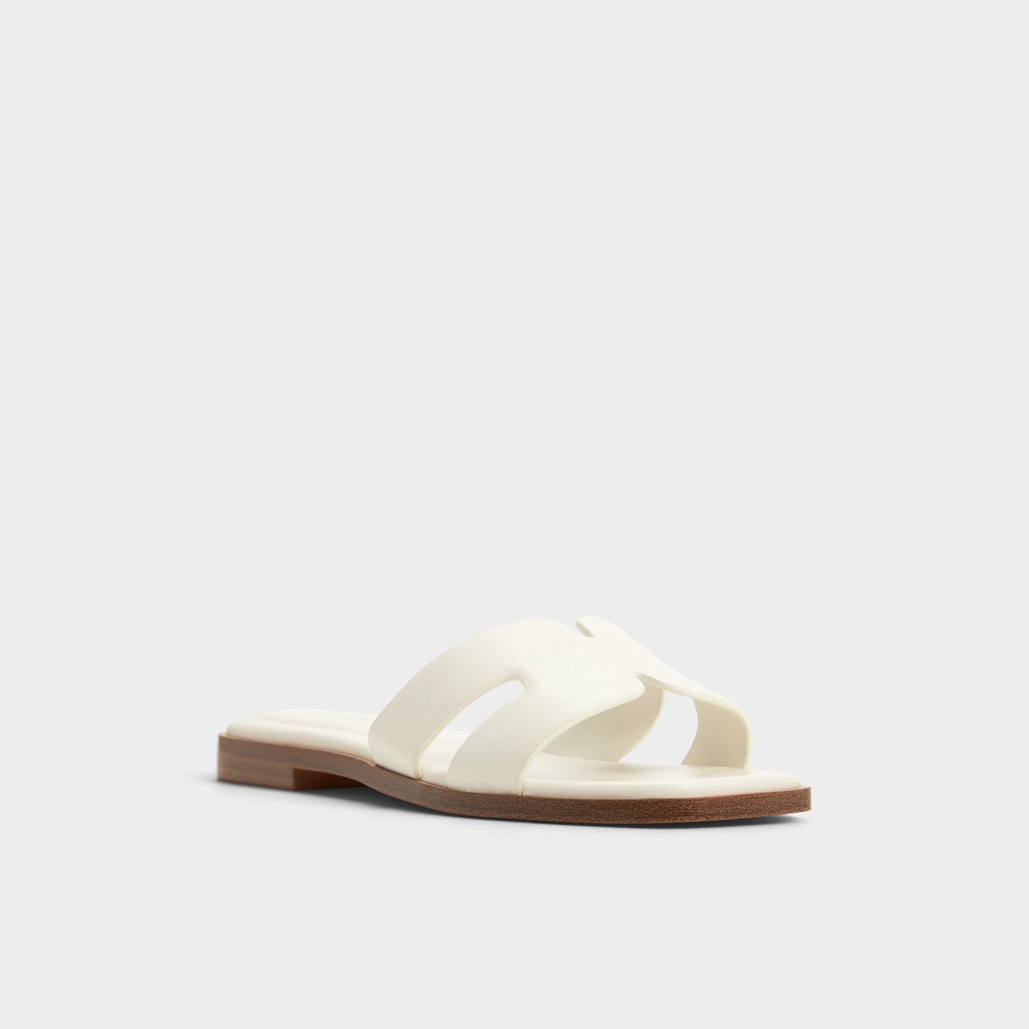 Aldo Itsandal White Women's Flats - Slide sandal