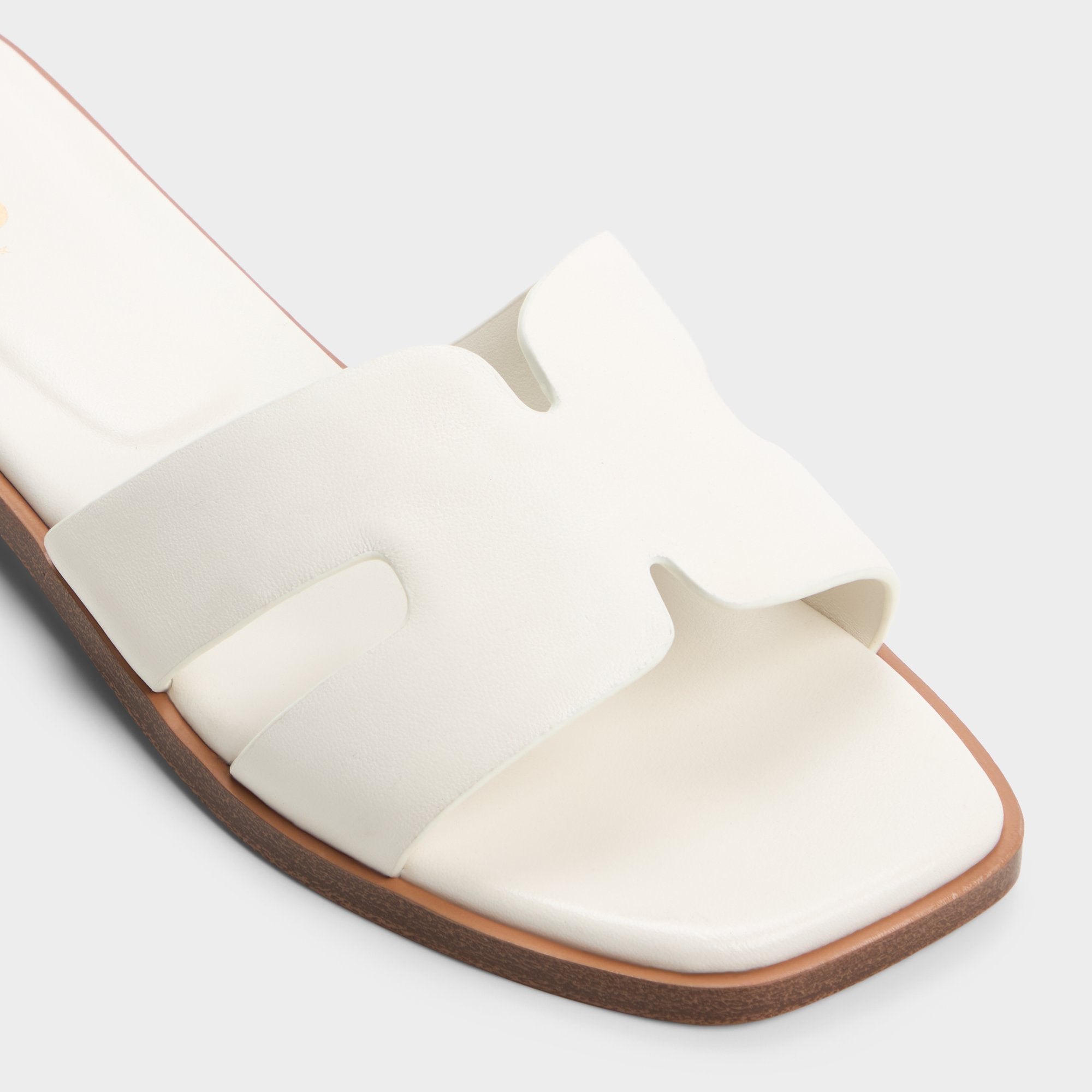 Aldo Itsandal White Women's Flats - Slide sandal