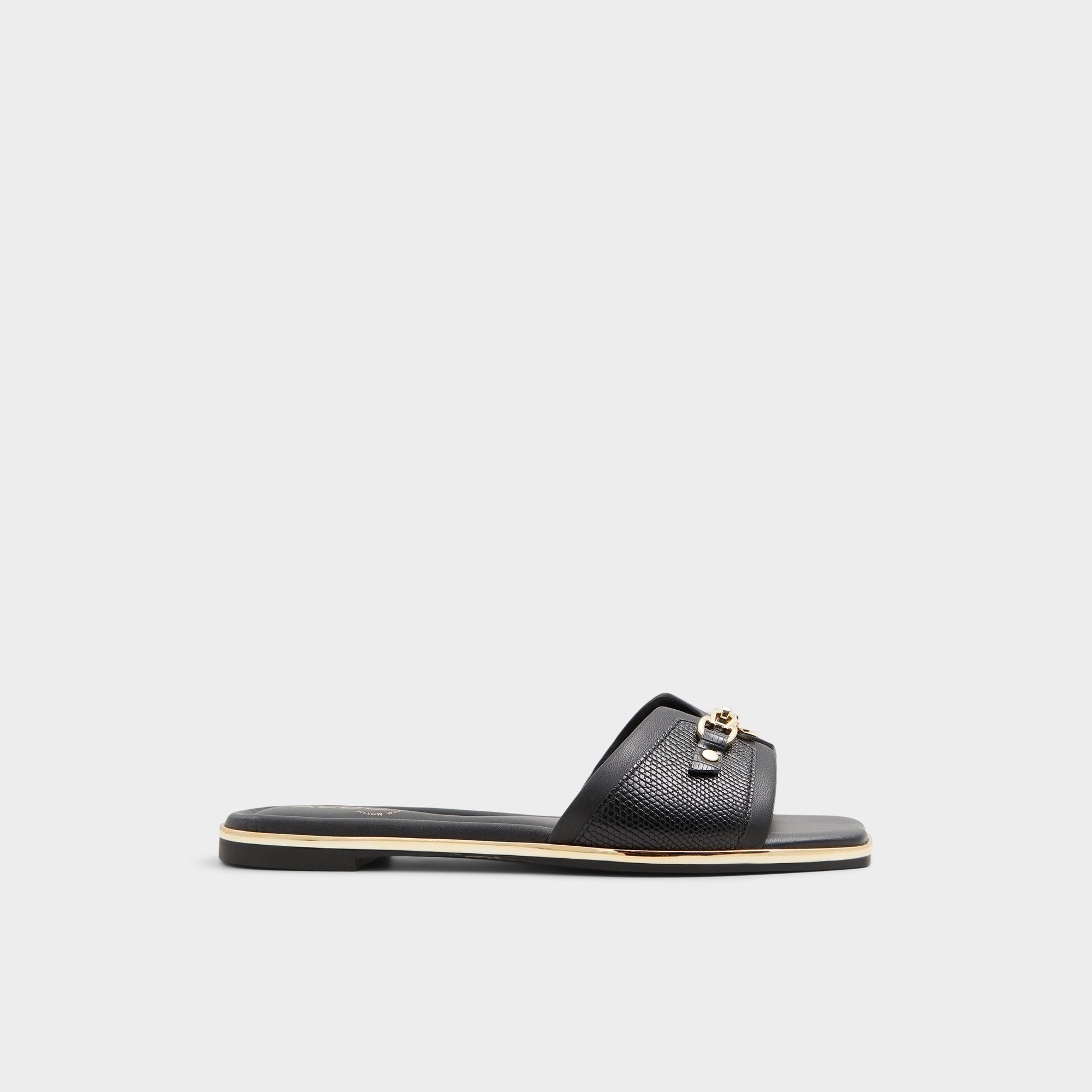 Aldo Alamassi Black Women's Flats - Slide sandal