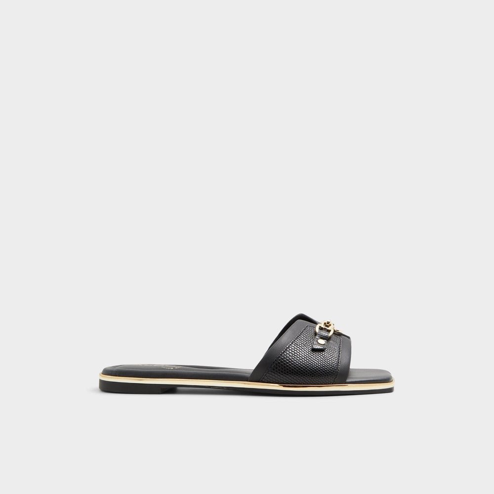 Aldo Alamassi Black Women's Flats - Slide sandal