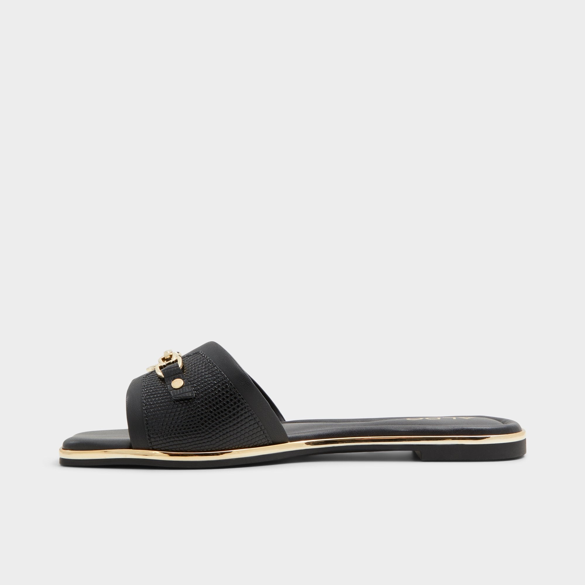 Aldo Alamassi Black Women's Flats - Slide sandal