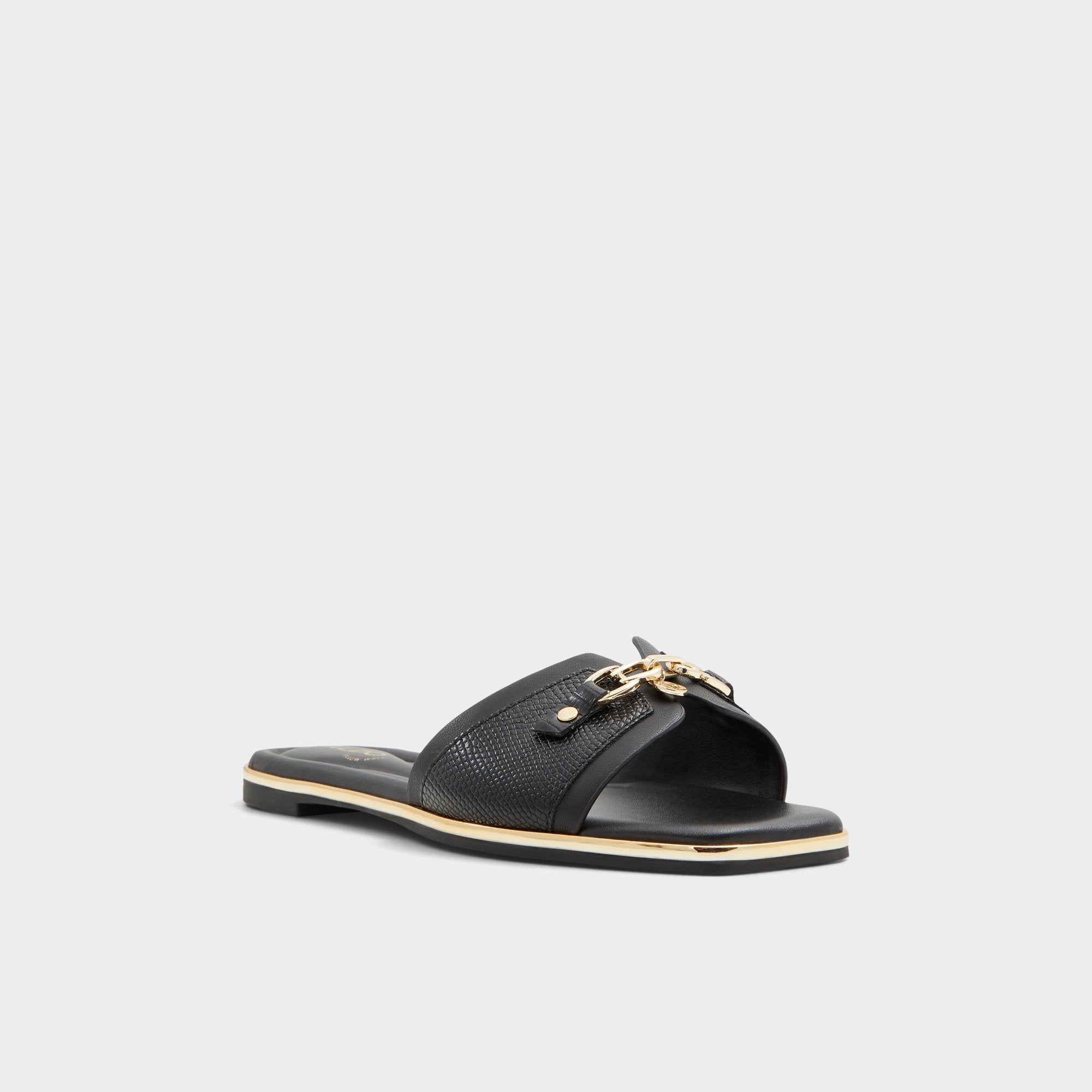 Aldo Alamassi Black Women's Flats - Slide sandal