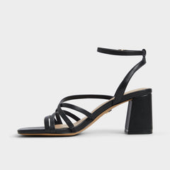 Aldo Esther Black Women's Block heels - Strappy heeled sandal, Block heel