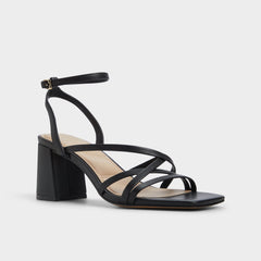Aldo Esther Black Women's Block heels - Strappy heeled sandal, Block heel