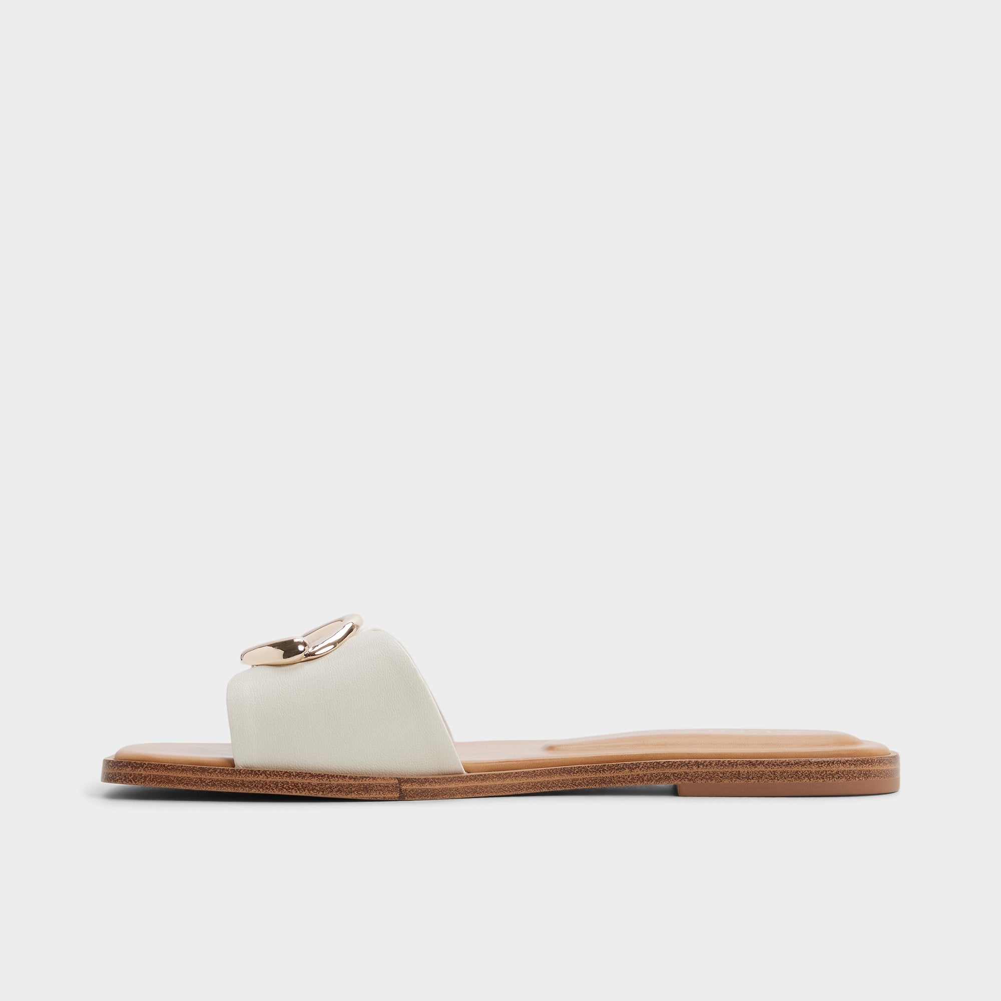 Aldo Biggin in White Bone - Slide sandal