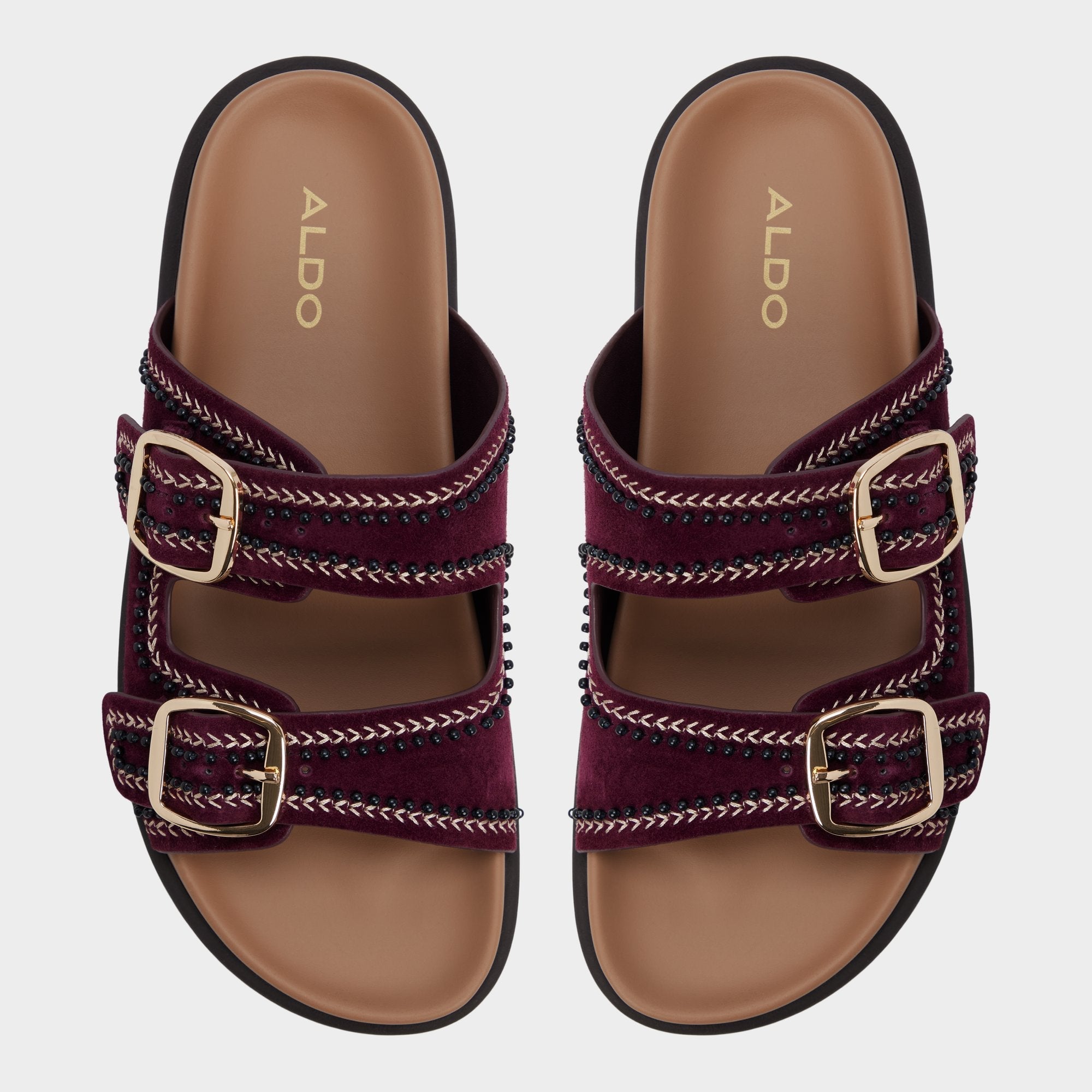 Aldo Bohochic in Bordo - Footbed sandal, Footbed sandal