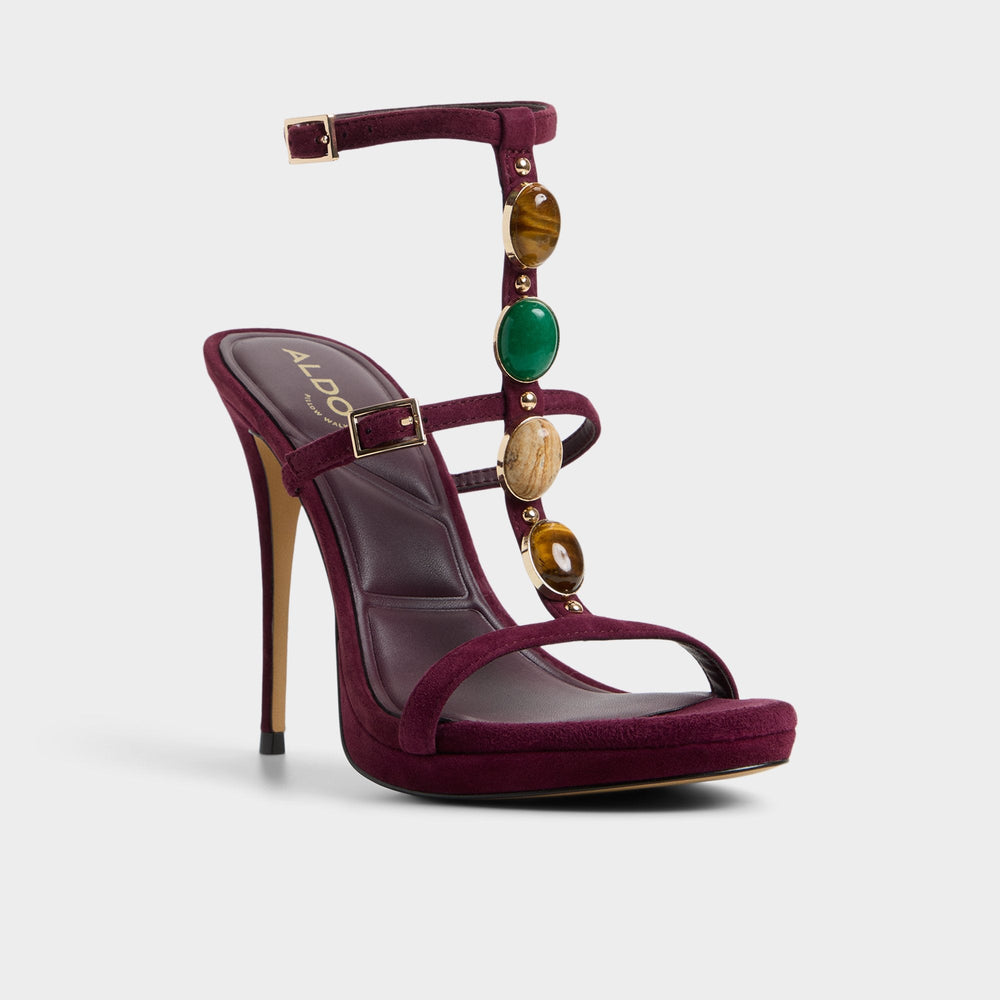 Aldo Opalia in Bordo - Strappy heeled sandal, Platform