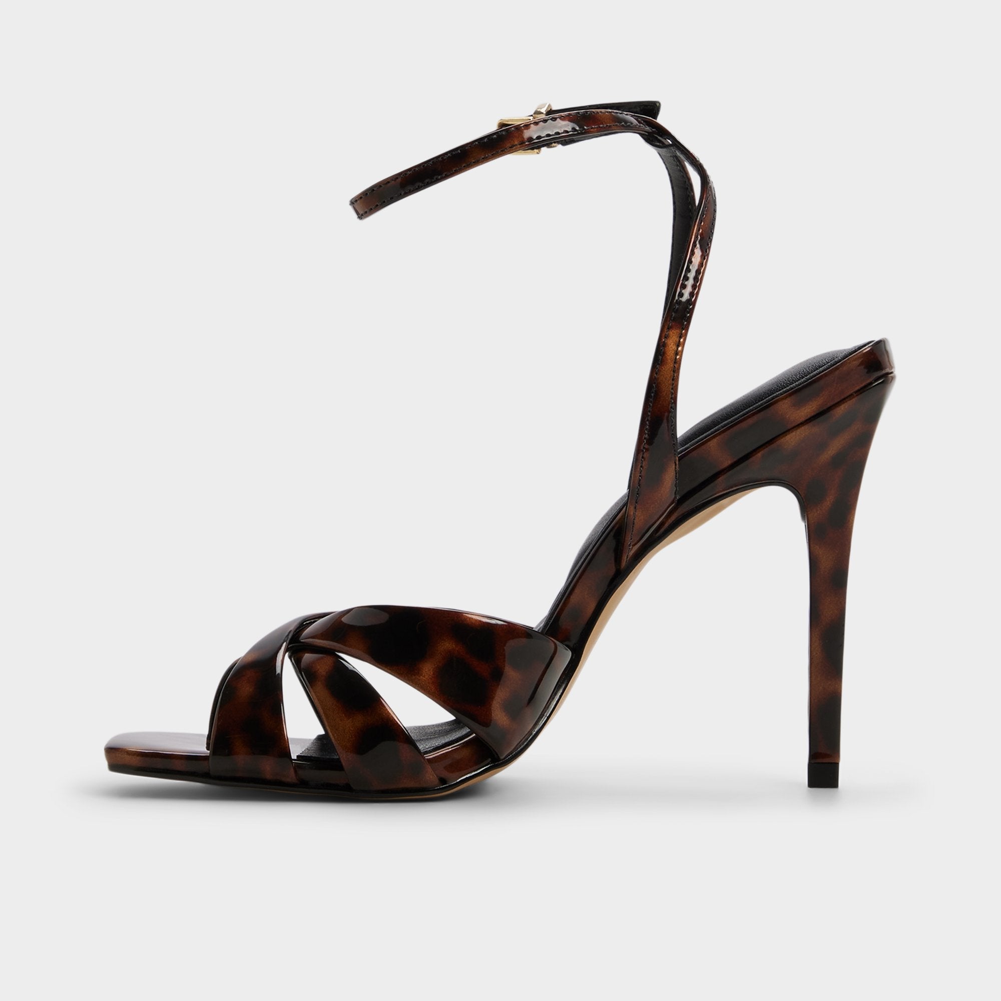 Aldo Meteora in Open Brown - Strappy heeled sandal, Stiletto heel