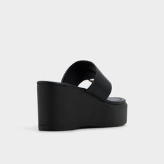 Aldo Friegan in Black - Slide sandal, Wedge heel