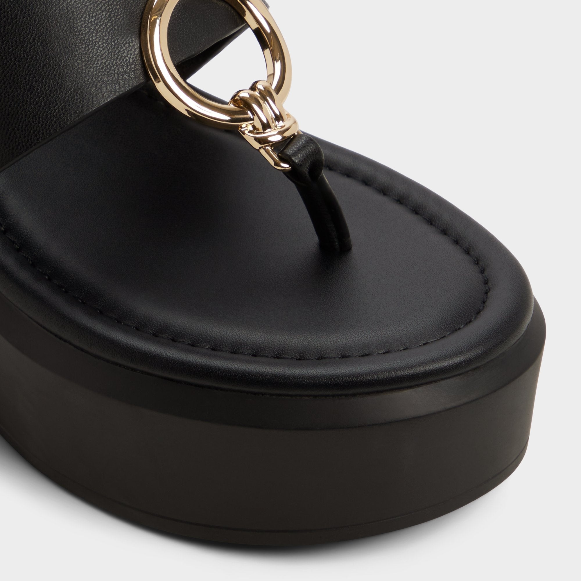 Aldo Friegan in Black - Slide sandal, Wedge heel