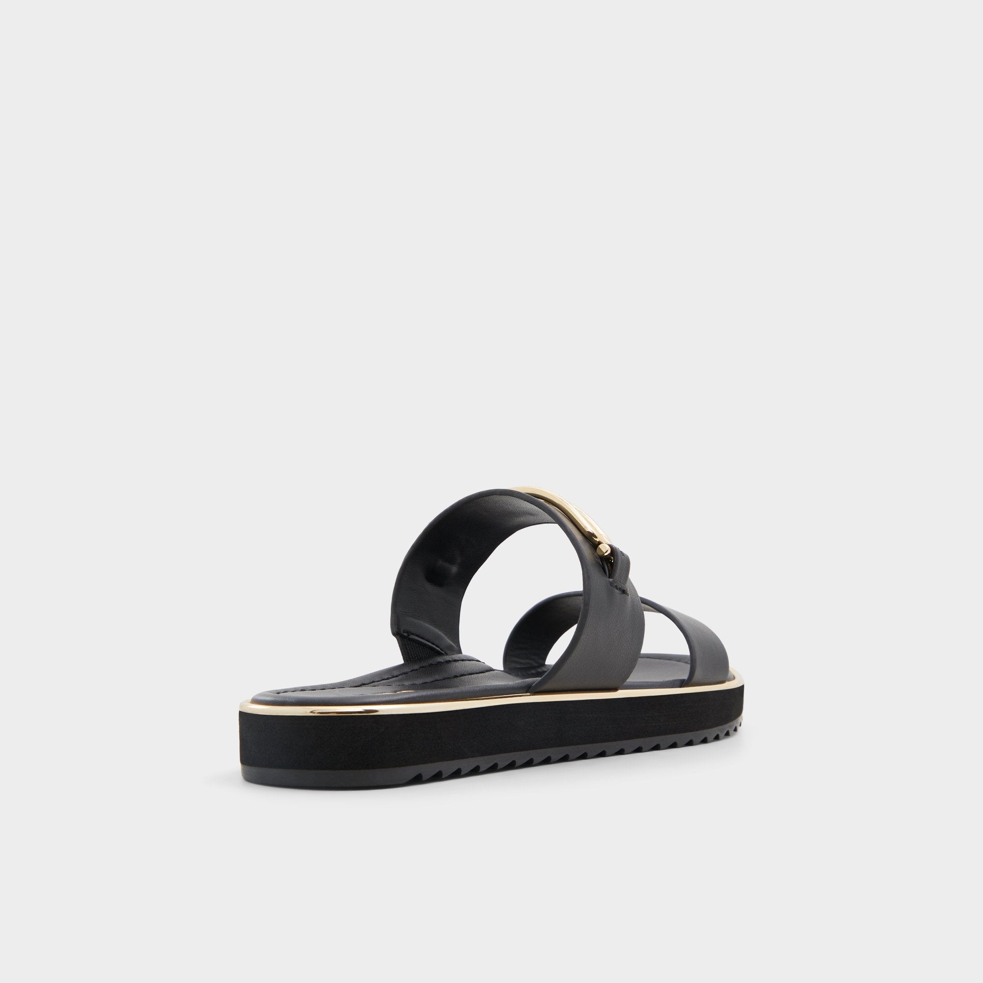 Aldo Lagoon Other Black Women's Strappy sandals - Strappy flat sandal, Footbed sandal