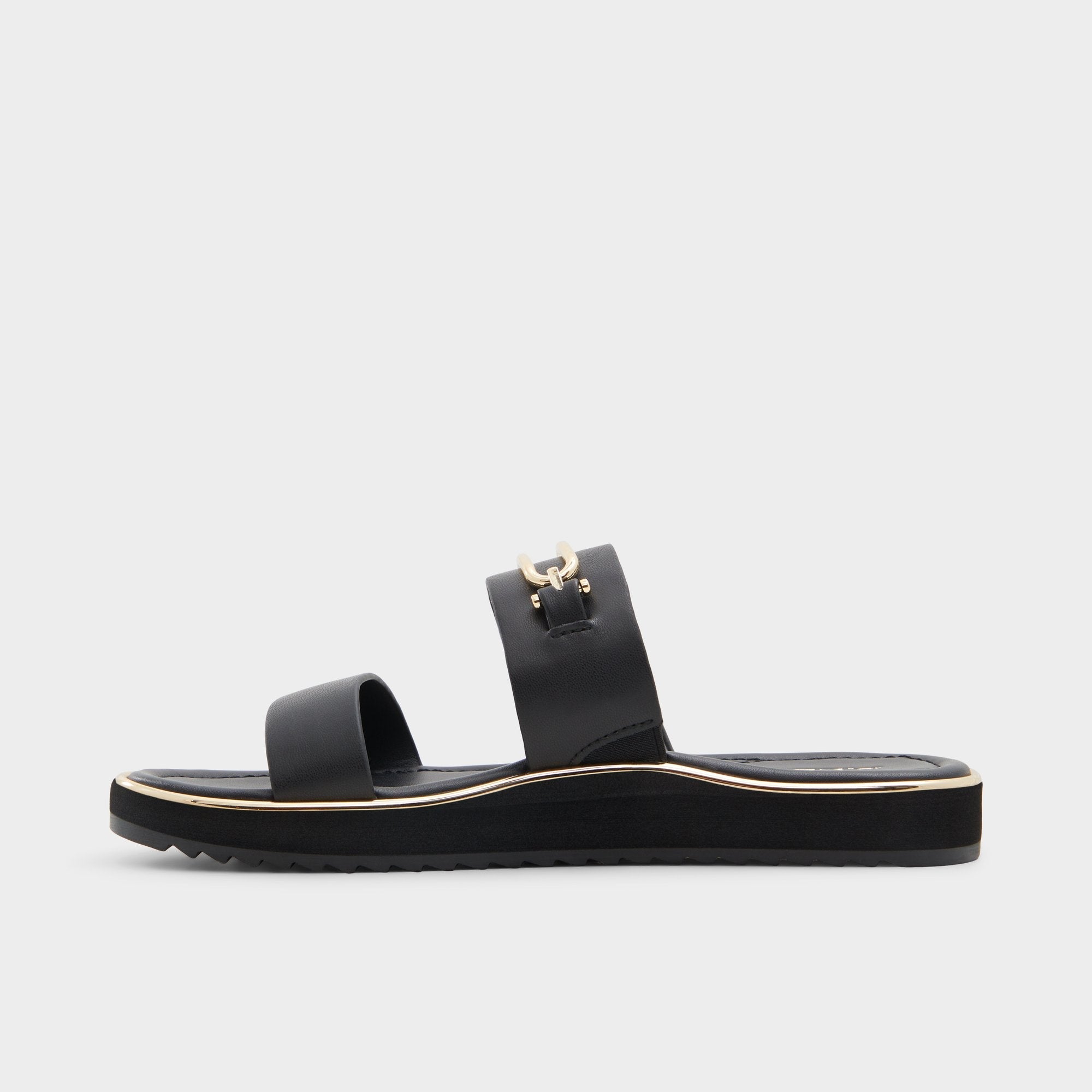 Aldo Lagoon Other Black Women's Strappy sandals - Strappy flat sandal, Footbed sandal