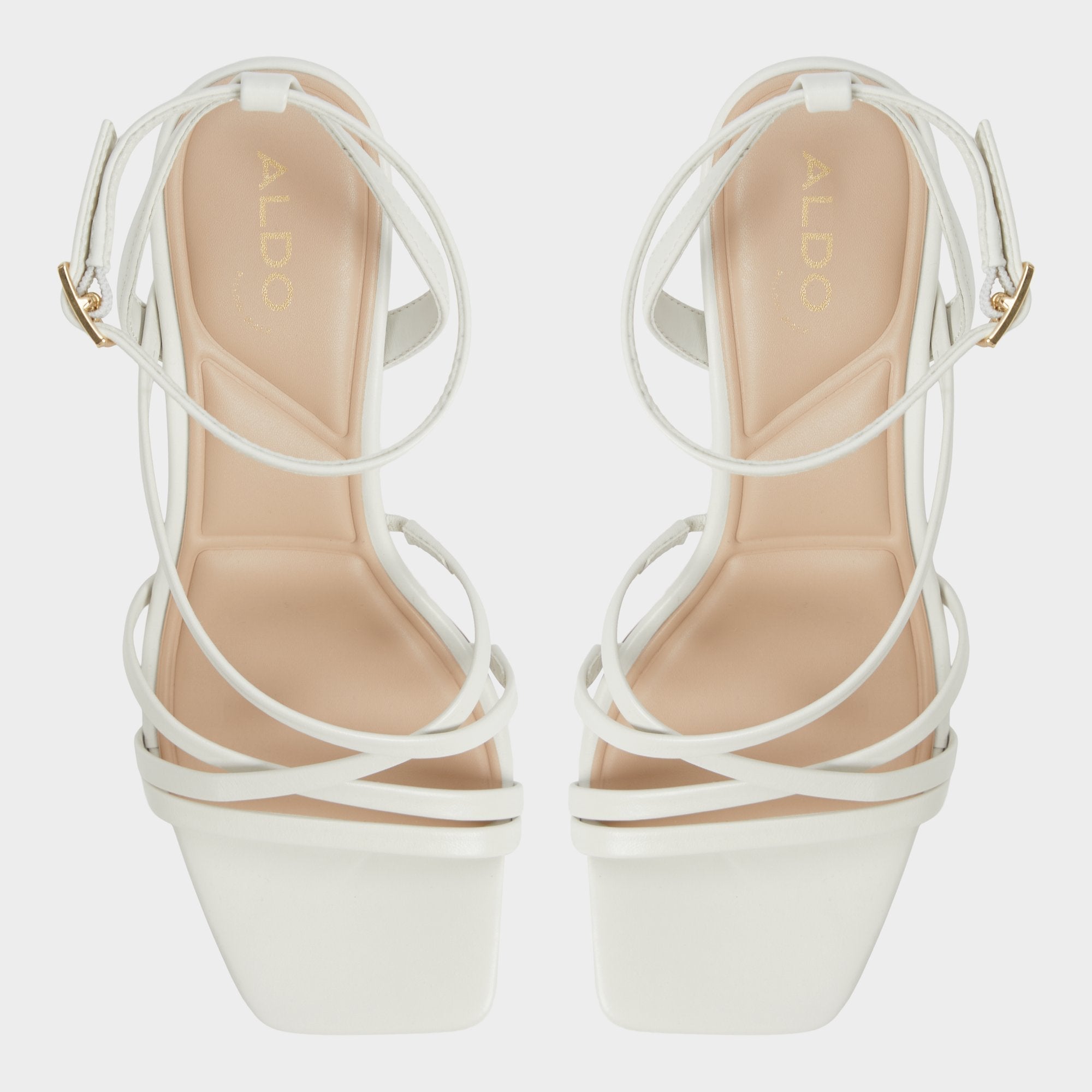 Aldo Esther Other White Women's Block heels - Strappy heeled sandal, Block heel