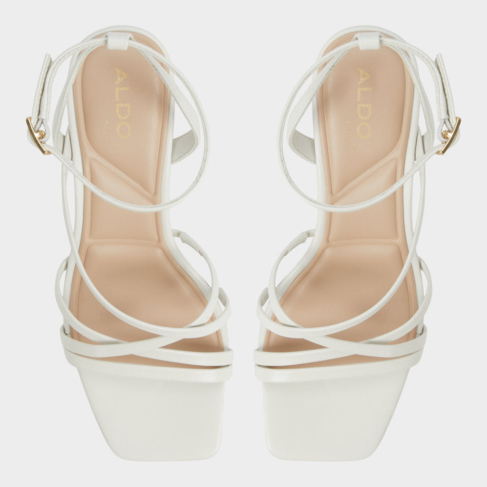 Aldo Esther Other White Women's Block heels - Strappy heeled sandal, Block heel
