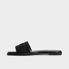 Aldo Oceania Black Women's Flats - Slide sandal