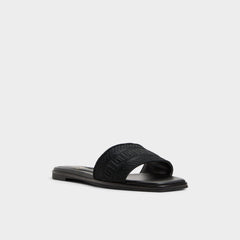 Aldo Oceania Black Women's Flats - Slide sandal