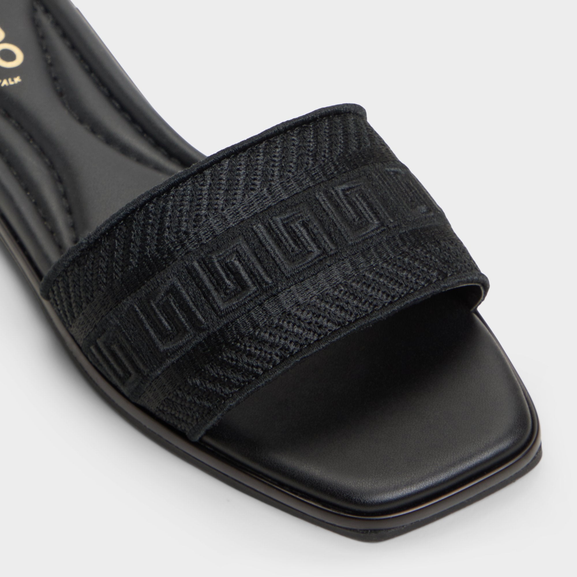 Aldo Oceania Black Women's Flats - Slide sandal